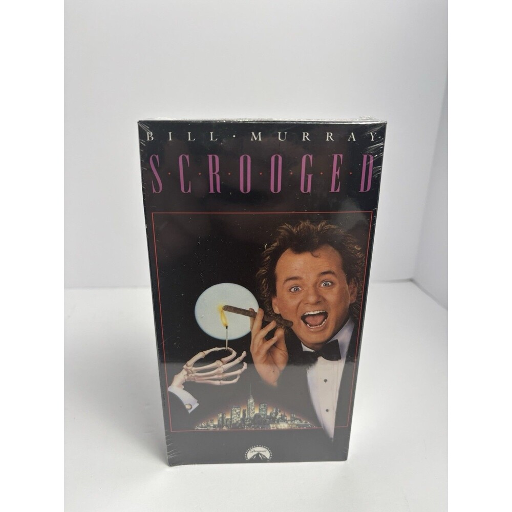 Scrooged VHS Cassette Tape Christmas Bill Murray Sealed